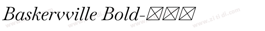 Baskervville Bold字体转换